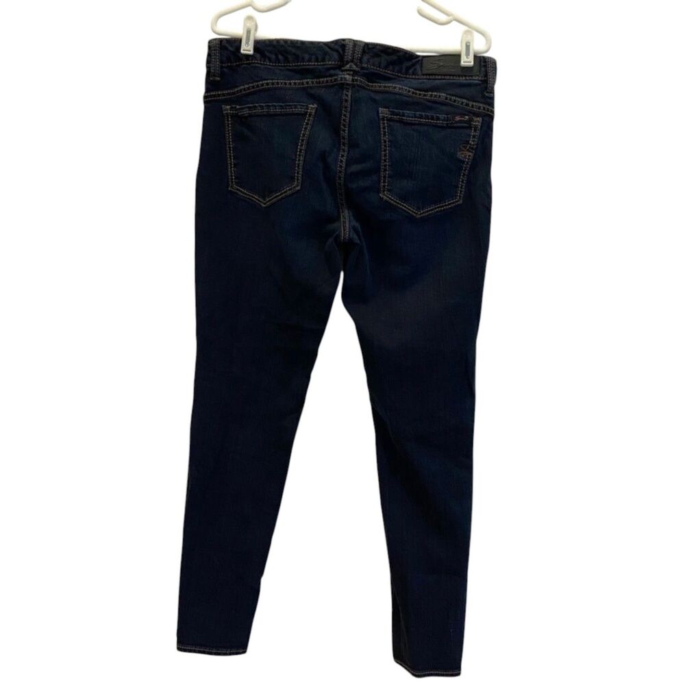 SEVEN 7 Women's Size 12 Denim Dark Blue Wash Bootcut Jeans Southwestern Style - Picture 2 of 12